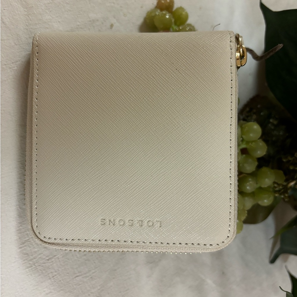 Lo&sons cream wallet, 4" new